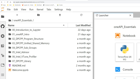 Introduction to JupyterLab* and Notebooks. sample icon