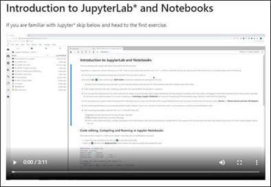 Introduction to JupyterLab* and Notebooks sample icon